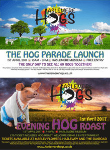 hog parade hog roast poster