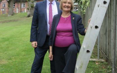 Mayoress of Haslemere faces fear with charity fundraising stunt